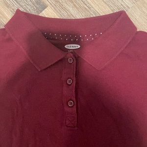 Old Navy- Maroon Polo Shirt